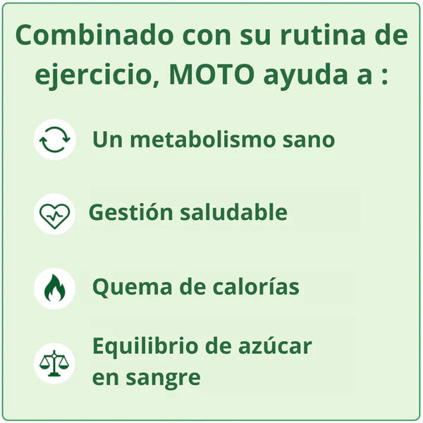 MOTO® Cápsulas que aceleran el metabolismo