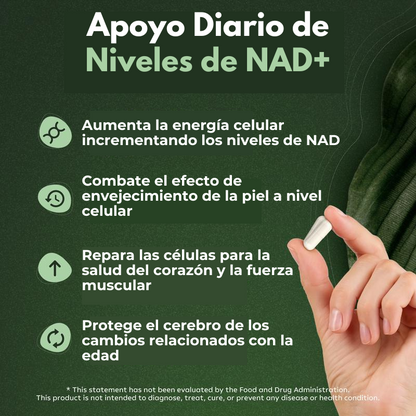 AmaliaRivera® NAD+ de Alta Pureza Anti-Envejecimiento