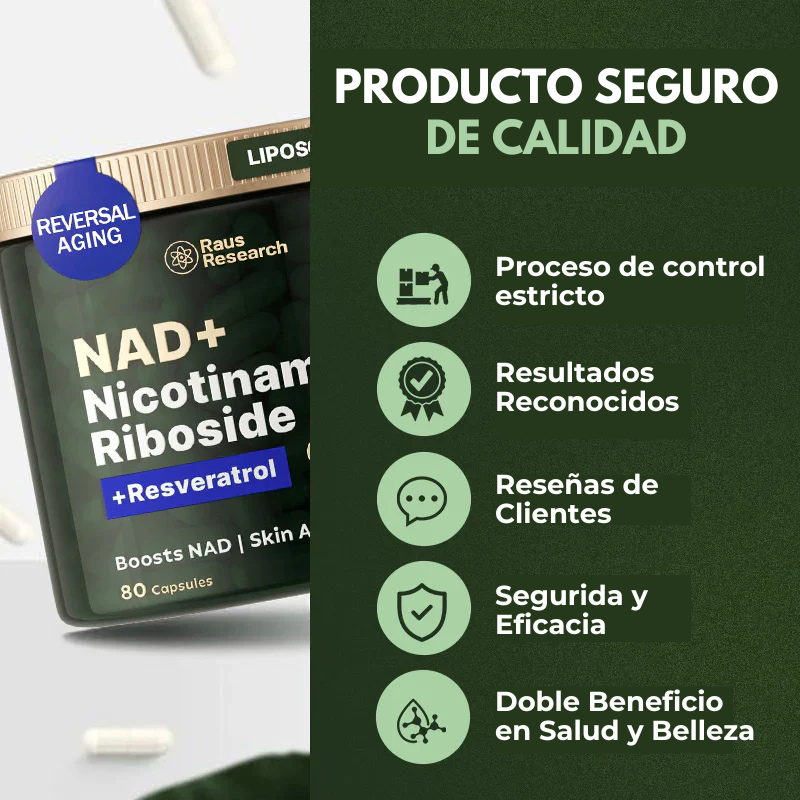 AmaliaRivera® NAD+ Premium para Energía Celular y Juventud