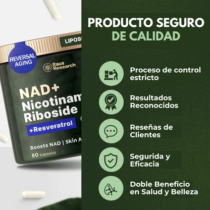 AmaliaRivera® NAD+ de Alta Pureza Anti-Envejecimiento