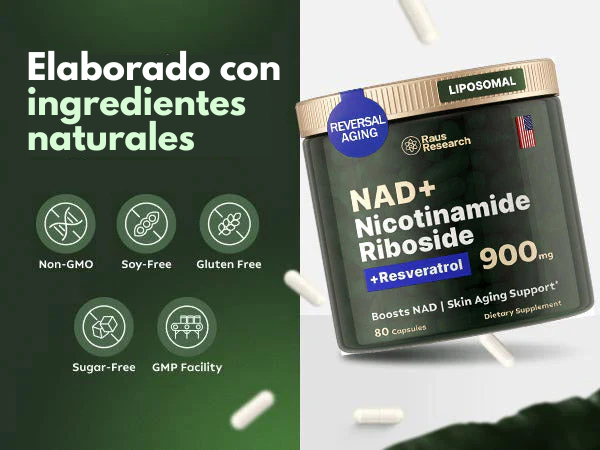 AmaliaRivera® NAD+ de Alta Pureza Anti-Envejecimiento