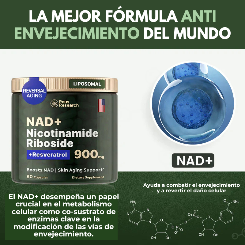 AmaliaRivera® NAD+ Premium para Energía Celular y Juventud