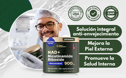 AmaliaRivera® NAD+ de Alta Pureza Anti-Envejecimiento